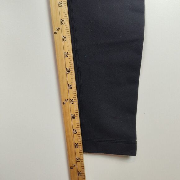 Lululemon Skinny Athletic Leggings Women's Size 6 Black w/ Colorful Waistband - Picture 5 of 10